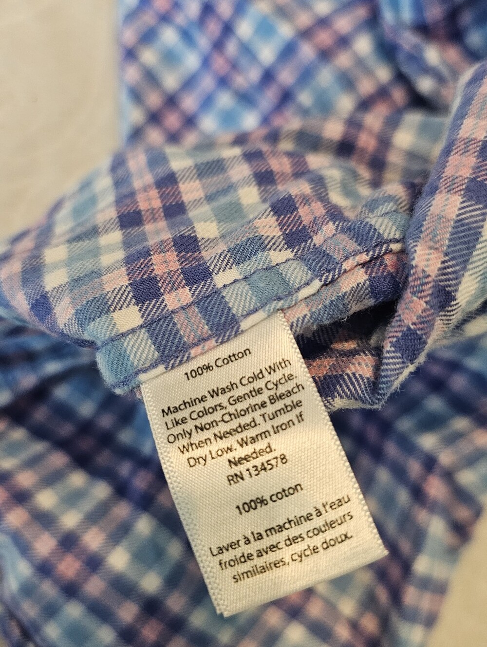Lot of 2 Boys Vineyard Vines Whale Shirt Plaid Button Down Long Sleeve Large - Picture 12 of 15